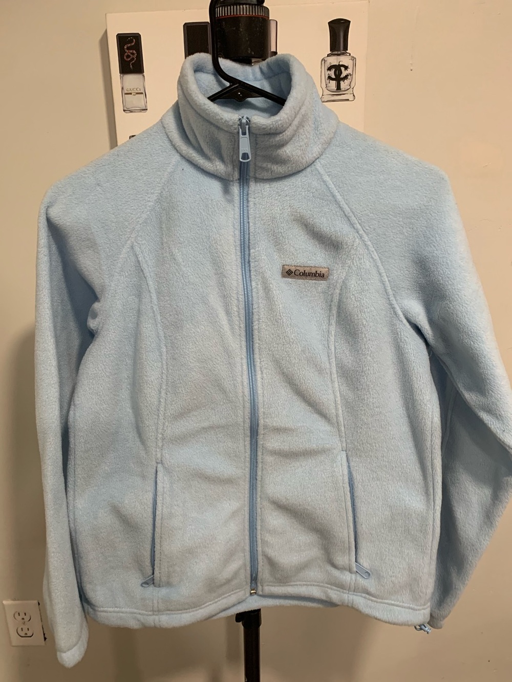 Columbia Light Blue Full-Zip Fleece Jacket SJL016